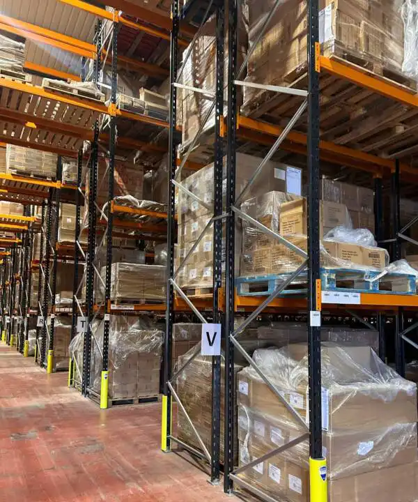 UK Fulfilment warehouse shelves