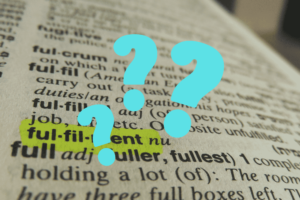 E-commerce Buzzwords - Fulfilment in the dictionary with questions mark